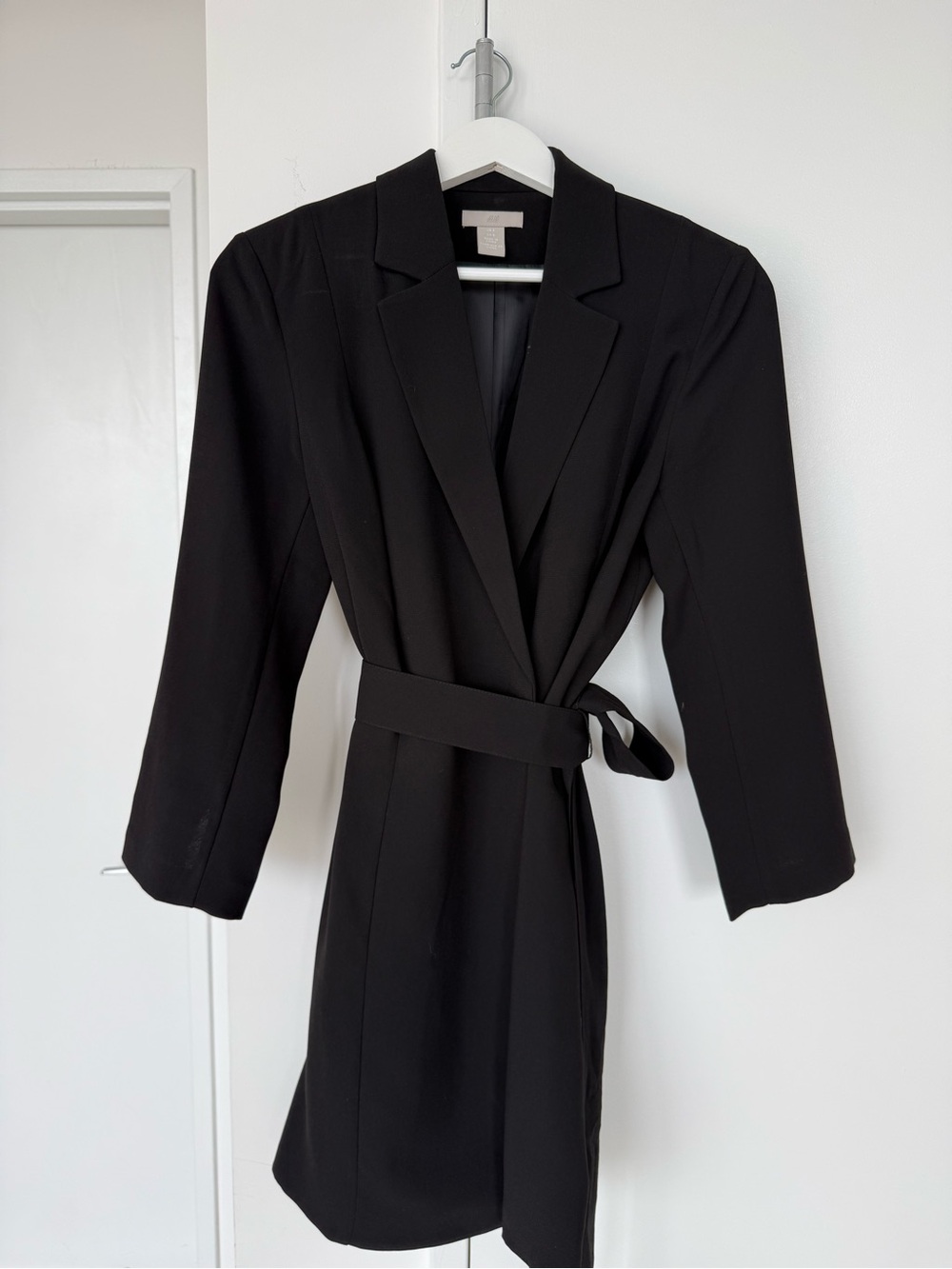 Black H&M Belted Blazer Dress